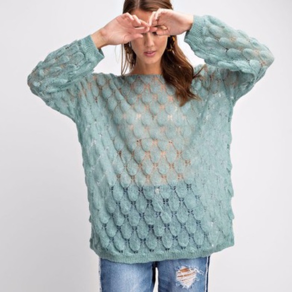 Feather Knit Tunic Top - Picture 3 of 3
